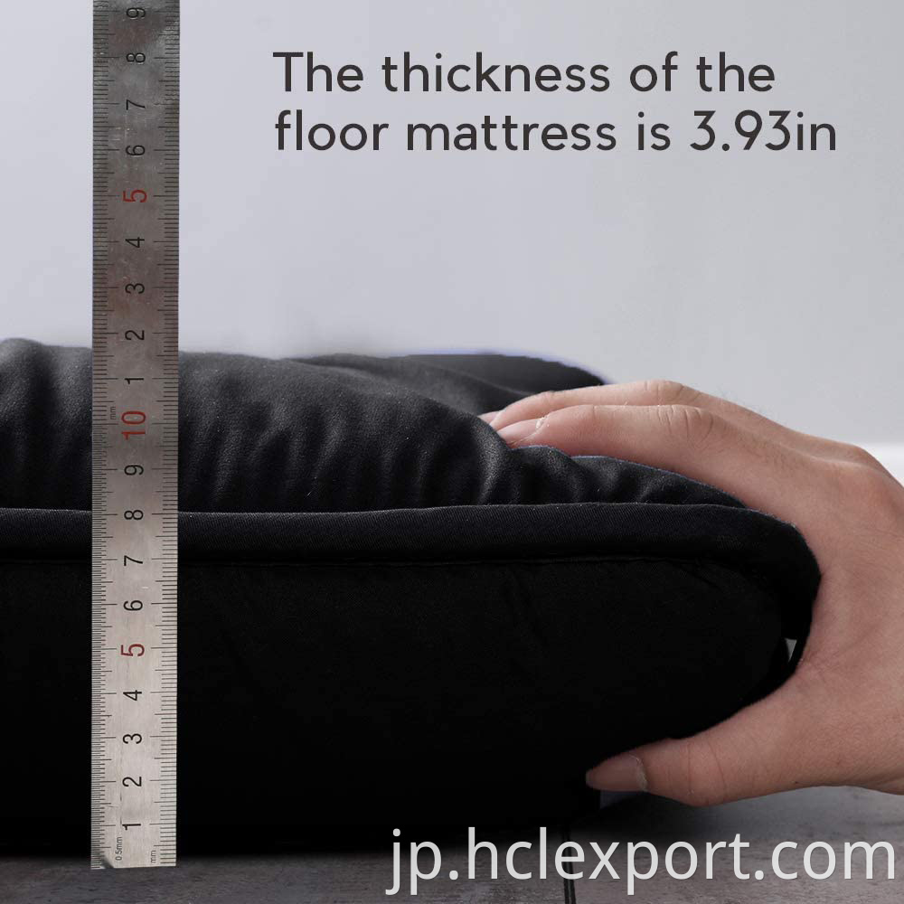工場のカスタマイズロールアップゲストマットレス折りたたみタータミマット日本の床マットレス布団マットレストッパー